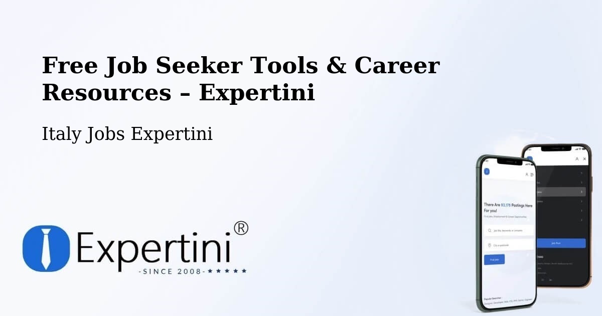 Free Job Seeker Tools & Career Resources – Tolfa - Tolfa, Italy Jobs Expertini